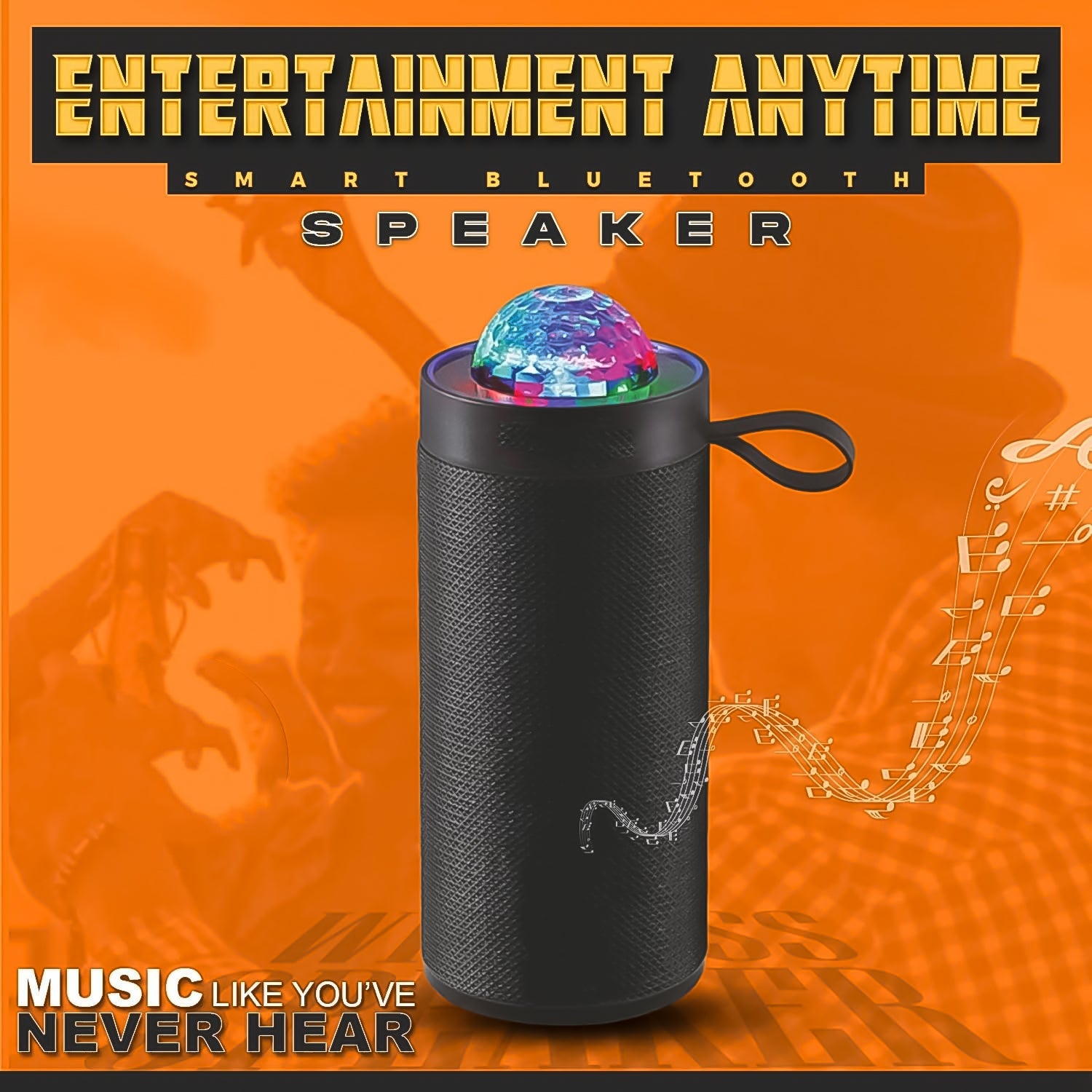 3D Disco Light Sound Bluetooth Speaker (1 Pc) 3D Disco Light Sound Bluetooth Speaker (1 Pc)